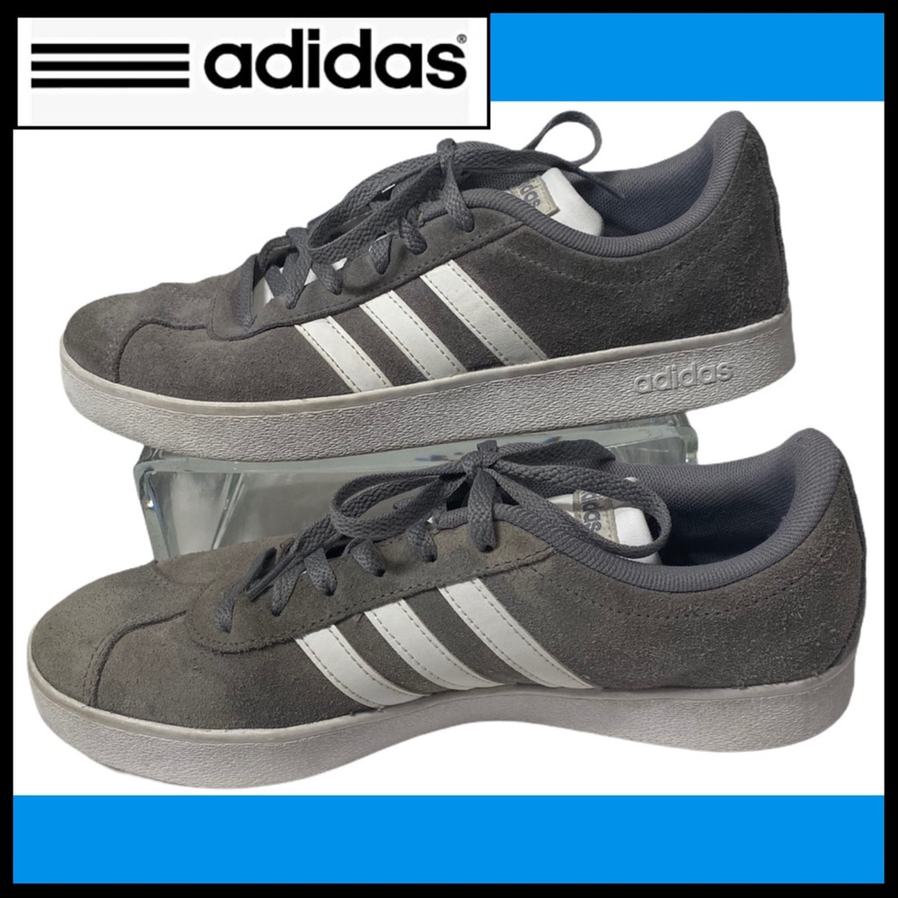 ADIDAS GRAND COURT GRAY SUEDE SNEAKER 7 (men’s) - Picture 2 of 11